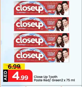 Mark & Save CLOSE UP Toothpaste offer