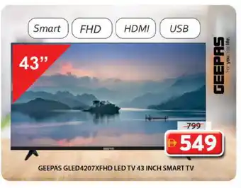 Grand Hyper Market GEEPAS Smart TV offer