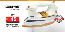Grand Hyper Market GEEPAS Ironbox offer