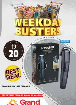 Grand Hyper Market SONASHI Remover / Trimmer / Shaver offer