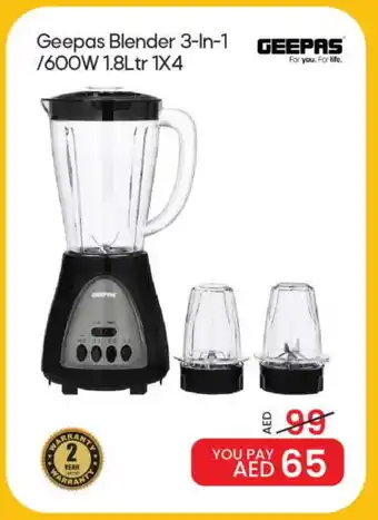 Mark & Save GEEPAS Mixer / Grinder offer