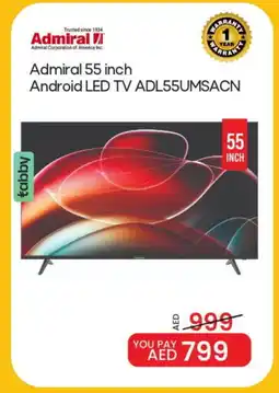 Mark & Save ADMIRAL Smart TV offer