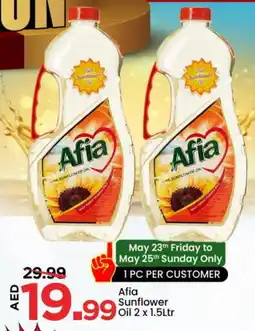 Mark & Save AFIA Sunflower Oil offer