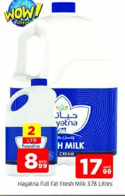 Al Madina HAYATNA Fresh Milk offer
