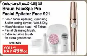Géant Braun FaceSpa Pro Facial Epilator Face 921 offer