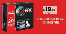 Aswaaq Kotex liner long antibac offer