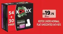 Aswaaq Kotex liners normal flat unscented offer