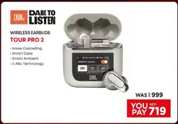 Emax JBL Listen Wireless Earbuds Tour Pro 2 offer