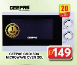 Grand Hyper Market GEEPAS Microwave Oven offer
