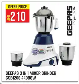 Baniyas Spike Hypermarket GEEPAS Mixer / Grinder offer