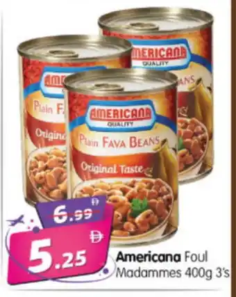 Al Madina Hypermarket AMERICANA Fava Beans offer