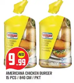 Baniyas Spike Hypermarket AMERICANA Chicken Burger offer