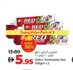 Lulu Hypermarket DABUR Toothpaste offer