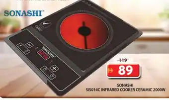 Grand Hyper Market SONASHI Infrared Cooker offer