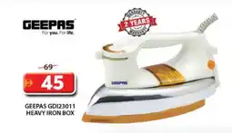 Grand Hyper Market GEEPAS Ironbox offer