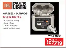 Emax Jbl listen wireless earbuds tour pro 2 offer