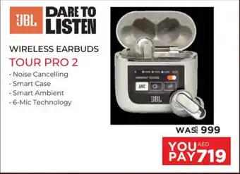 Emax Jbl listen wireless earbuds tour pro 2 offer