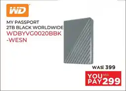 Emax WD My passport 2tb black worldwide WDBYVGO020BBK offer
