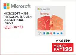 Emax Microsoft M365 personal english subscription 1 year QQ2-01899 offer