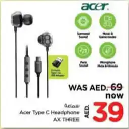Nesto Acer Type C Headphone AX Three offer