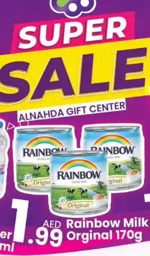 Al Nahda Gift Center RAINBOW Evaporated Milk offer