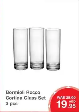 Choithrams Bormioli Rocco Cortina Glass Set offer