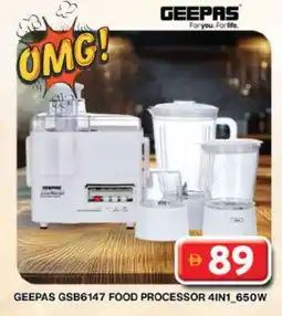 Grand Hyper Market GEEPAS Food Processor offer