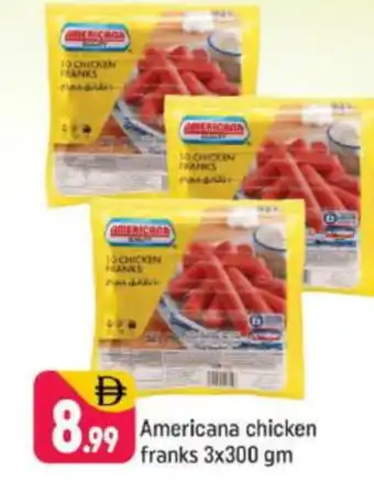 Shaklan AMERICANA Chicken Franks offer
