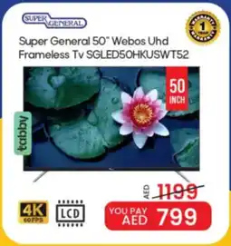 Mark & Save Super General Webos Uhd Frameless Tv SGLED50HKUSWT52 offer