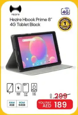 Mark & Save Hezire Hbook Prime 4G Tablet Black offer