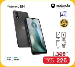 Mark & Save Motorola E14 offer