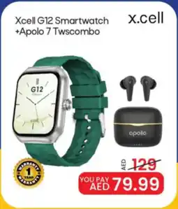 Mark & Save Xcell G12 Smartwatch +Apolo 7 Twscombo offer