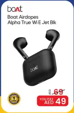 Mark & Save Boat Airdopes Alpha True Wi E Jet Blk offer