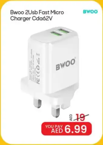 Mark & Save Bwoo 2Usb Fast Micro Charger Cda62V offer
