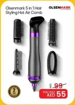 Mark & Save Olsenmark 5 in 1 Hair Styling Hot Air Comb offer