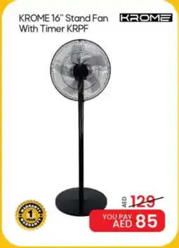 Mark & Save KROME  Stand Fan KROME offer
