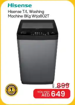 Mark & Save Hisense T/L Washing Machine Wtja802T offer