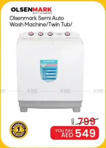 Mark & Save Olsenmark Semi Auto Wash Machine/Twin Tub/ offer