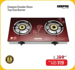 Mark & Save Geepas Double Glass Top Gas Burner offer