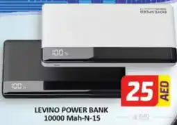 Al Madina Hypermarket Levino power bank 10000 mah-n-15 offer