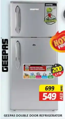 Al Madina Hypermarket Geepas double door refrigerator offer