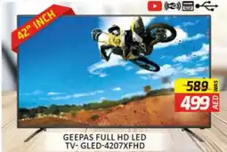 Al Madina Hypermarket Geepas Full HD Led TV-GLED-4207XFHD offer
