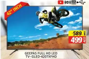 Al Madina Hypermarket Geepas Full HD Led TV-GLED-4207XFHD offer