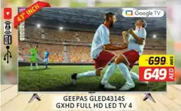 Al Madina Hypermarket Geepas GLED4314S GXHD Full HD Led TV 4 offer