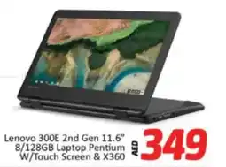 Al Madina Hypermarket Lenovo 300E 2nd Gen 8/128GB Laptop Pentium W/Touch Screen & X360 offer