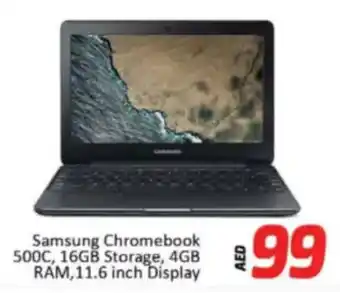Al Madina Hypermarket Samsung Chromebook 500C, 16GB Storage, 4GB RAM, Display offer