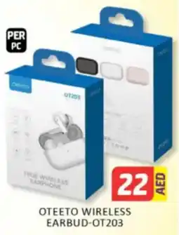 Al Madina Hypermarket Oteeto wireless earbud-OT203 offer