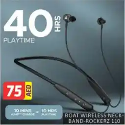 Al Madina Hypermarket Boat wireless neck- band-rockerz 110 offer