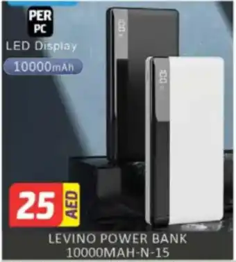 Al Madina Hypermarket Levino power bank 10000mah-n-15 offer