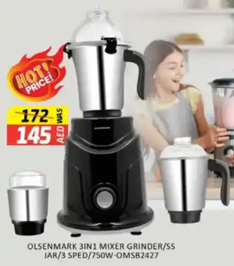 Al Madina Hypermarket Olsenmark 3 in 1 mixer grinder OMSB2427 offer